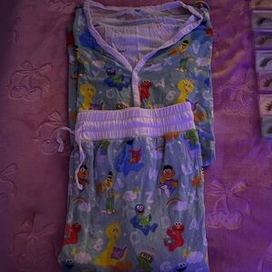 Little Sleepies Sesame Street Blue Pajama Set